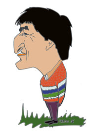 Caricatura de  Evo Morales