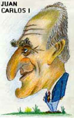 Caricatura de Juan Carlos I